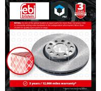 2x Brake Discs Pair Vented fits FIAT 500X 1.4 Front 2014 on 281mm Set 51815312