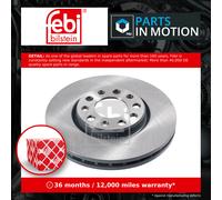 2x Brake Discs Pair Vented fits FIAT 500X 1.4 Front 2014 on 281mm Set 51815312