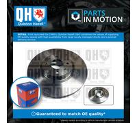 2x Brake Discs Pair Vented fits FIAT DOBLO 223 1.9D Front 2003 on 284mm Set QH