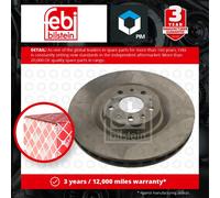 febi bilstein 40999 Brake Disc Set (2 Brake Disc) front, internally ventilated, No. of Holes 5