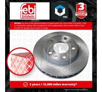 2x Brake Discs Pair Vented fits FIAT DUCATO 250 3.0 Front 2009 on F1CE0441A Set