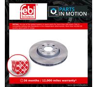 2x Brake Discs Pair Vented fits FIAT GRANDE PUNTO 199 Front 1.2 1.4 1.3D 2005 on