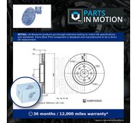 2x Brake Discs Pair Vented Front 284mm ADBP430000 Blue Print Set 6001073196 New