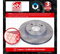 2x Brake Discs Pair Vented fits FORD FIESTA Mk6 TDCi 1.6D Front 2008 on 258mm