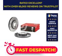 2x Brake Discs Pair Vented fits FORD FIESTA 1.6 Front 2008 on 278mm Set Brembo