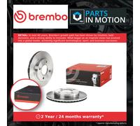 2x Brake Discs Pair Vented fits FORD FIESTA 1.6 Front 89 to 02 240mm Set Brembo