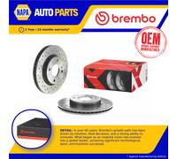 2x Brake Discs Pair Vented fits FORD FIESTA Mk4, Mk6 1.4 Front 2008 on 258mm Set