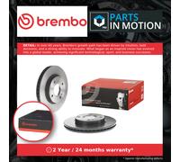 2x Brake Discs Pair Vented fits FORD FIESTA Mk4, Mk6 1.6 Front 2008 on 258mm Set