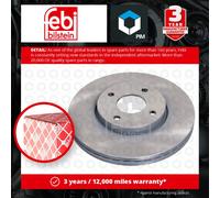 2x Brake Discs Pair Vented fits FORD FIESTA Mk5 ST150 2.0 Front 05 to 08 N4JB