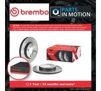 2x Brake Discs Pair Vented fits FORD FIESTA Mk6 1.25 Front 2008 on 258mm Set New