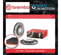 2x Brake Discs Pair Vented fits FORD FIESTA Mk6 TDCi 1.4D Front 08 to 12 278mm
