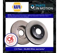 2x Brake Discs Pair Vented fits FORD FOCUS Front 98 to 04 258mm Set NAPA 1148202