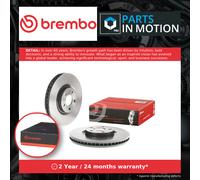 2x Brake Discs Pair Vented fits FORD GALAXY 1.5 Front 2015 on 316mm Set Brembo