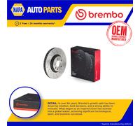 2x Brake Discs Pair Vented fits FORD GALAXY 2.0 Front 10 to 11 316mm Set Brembo