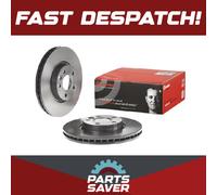 2x Brake Discs Pair Vented fits FORD GALAXY Mk2 TDCi Front 06 to 15 300mm Set