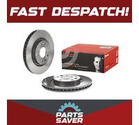 2x Brake Discs Pair Vented fits FORD KUGA Mk2 1.5 Front 2014 on 300mm Set Brembo