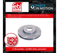 2x Brake Discs Pair Vented fits FORD MONDEO Mk5 TDCi 1.5D Front 2015 on 300mm