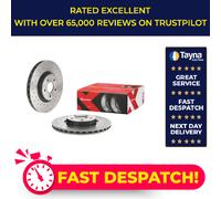 2x Brake Discs Pair Vented fits FORD TRANSIT CONNECT 1.5D Front 2015 on 320mm