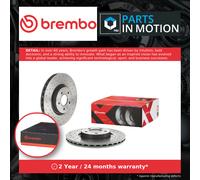 2x Brake Discs Pair Vented fits FORD TRANSIT CONNECT 1.6D Front 2013 on 320mm