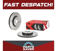 2x Brake Discs Pair Vented fits FORD TRANSIT CONNECT 1.6D Front 2013 on 320mm