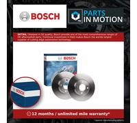 Bosch BD1676 Brake Disc Set - 278 mm - FRONT Axle - 1 Set of 2 Discs | Vented High-Carbon Discs - ECE-R90 Certified - Great Cooling and Noise Suppression, Advanced Corrosion Protection