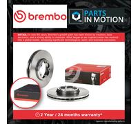 2x Brake Discs Pair Vented fits FORD TRANSIT CUSTOM V362 1.0 Front 2020 on M1FA