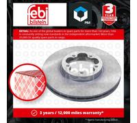 2x Brake Discs Pair Vented fits FORD TRANSIT TOURNEO TDCi 2.2D Front 06 to 14