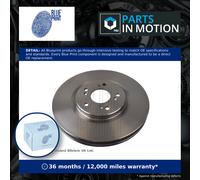 2x Brake Discs Pair Vented fits HONDA ACCORD CU2, CW2 2.4 Front 2008 on K24Z3