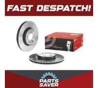 2x Brake Discs Pair Vented fits HONDA CIVIC FN2 TypeR 2.0 Front 06 to 12 K20Z4
