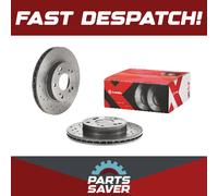 Brembo Xtra 2 x Front Brake Perforated 262mm Disc Set fits Honda Integra Civic