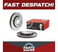 2x Brake Discs Pair Vented fits HONDA CR-V 2.4 Front 2006 on 293mm Set Brembo