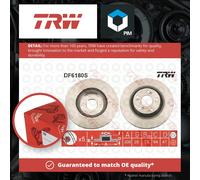 2x Brake Discs Pair Vented fits HONDA CIVIC FN2 TypeR 2.0 Front 06 to 12 K20Z4