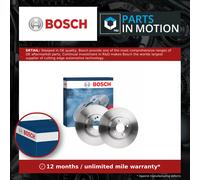 Bosch 2 x Vented Brake Discs fits Honda Cr-V 2001-2007 2.0 2.2 2.4