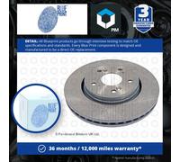 2x Brake Discs Pair Vented fits HONDA CR-V Mk4 RE6 1.6D Front 2013 on 293mm Set