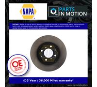 2x Brake Discs Pair Vented fits HONDA JAZZ Mk2 1.4 Front 06 to 08 258mm Set NAPA