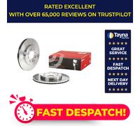 2x Brake Discs Pair Vented fits HONDA JAZZ Mk2 1.4 Front 06 to 08 258mm Set New