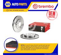 2x Brake Discs Pair Vented fits HONDA JAZZ Mk2, Mk3 1.2 Front 04 to 08 258mm Set