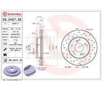 Brembo Xtra 2 x Front Brake Perforated 262mm Disc Set fits Honda Integra Civic