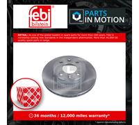 febi bilstein 31767 Brake Disc Set (2 Brake Disc) front, internally ventilated, No. of Holes 4
