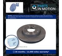 2x Brake Discs Pair Vented Front 257mm ADG04347 Blue Print Set 5171238100 New