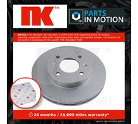 2x Brake Discs Pair Vented fits HYUNDAI GETZ TB 1.4 Front 05 to 10 241mm Set NK
