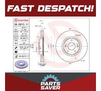 2x Brake Discs Pair Vented fits KIA PRO CEED JD 1.6D Front 15 to 18 D4FB 300mm