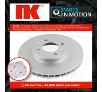 2x Brake Discs Pair Vented Front 256mm 313456 NK Set 51712C8000 Quality New