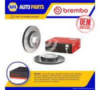 2x Brake Discs Pair Vented fits HYUNDAI i20 GB 1.4D Front 2014 on D4FC 280mm Set