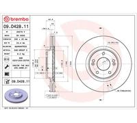 2x Brake Discs Pair Vented fits HYUNDAI i30 PD, PDE 1.6D Front 2016 on 305mm