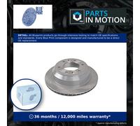Blue Print Brake Disc Rotor ADG043150 Internally Vented Painted Rear Pair