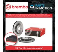 2x Brake Discs Pair Vented fits JAGUAR S TYPE X200 2.7D Rear 04 to 07 326mm Set