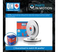 2x Brake Discs Pair Vented fits JAGUAR X TYPE X400 2.0D Front 03 to 09 300mm Set