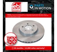 febi bilstein Pair of Brake Disc Rotor 18626 fits Front OE 1 321 488,1 376 118