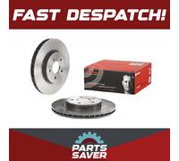 2x Brake Discs Pair Vented fits JAGUAR X TYPE X400 3.0 Front 01 to 09 WB(AJV6)